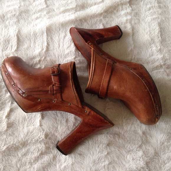 Quail craft leather and wooden heels